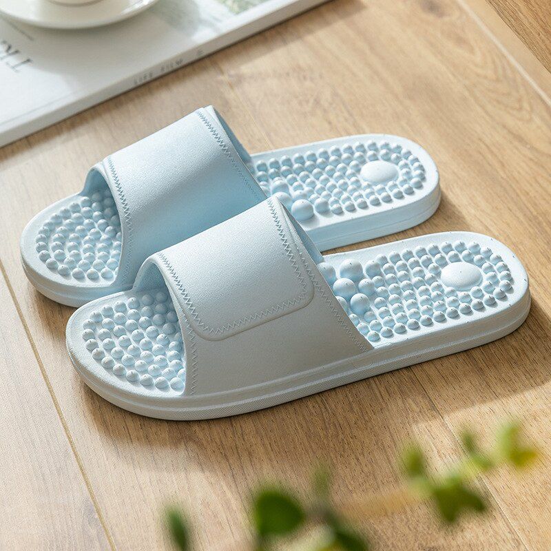Massage Slippers Sandals for Women Men Uni Indoor Non-slip Solid Soft Bottom Couple Flip Flops Home Bathroom Shoes