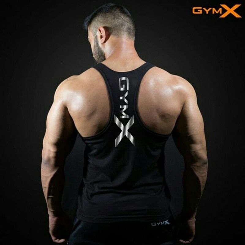 Men Bodybuilding TaTops Gym Workout Fitness Quick dry Sleeveless shirt Running Clothes Stringer Singlet Male Summer Casual Ve