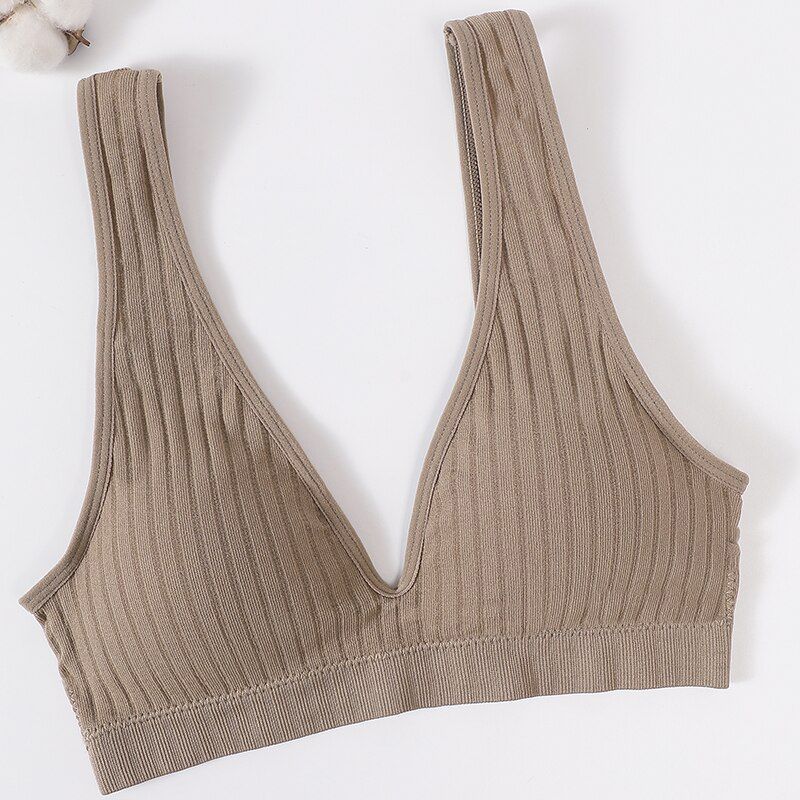 Seamless Bra Sports Bras For Women Plunge Bra Top Female Brassiere Deep V Women's Underwear Backless Bralette Lingerie