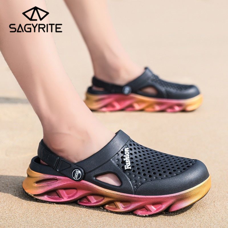 Size 36-45 Couples Slipper Lazy Half Slipper Beach Flip Flops Sandals Water Shoes Beach Casual Shoes
