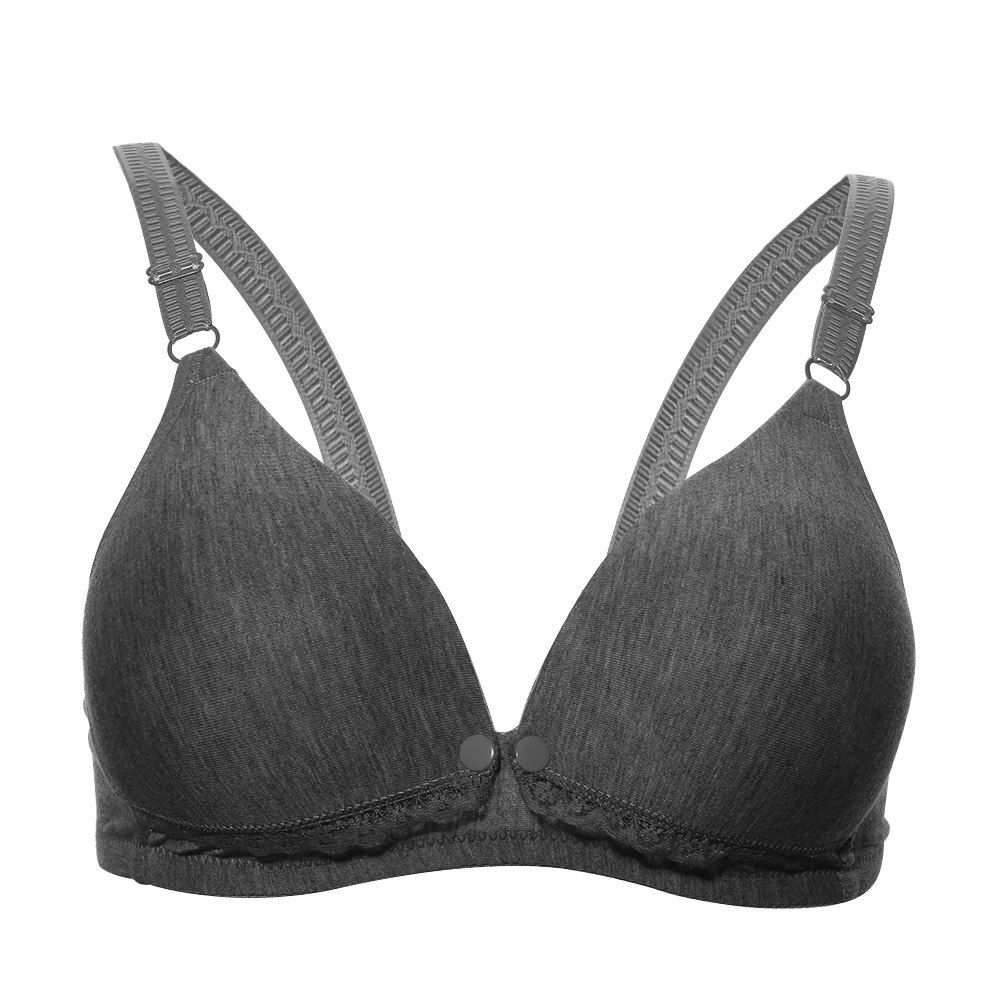 1PC Fashion Summer Women Nursing Bras Front Buckle Maternity Breastfeeding Pregnant Bra Underwear Push Up Bra Cotton Bra