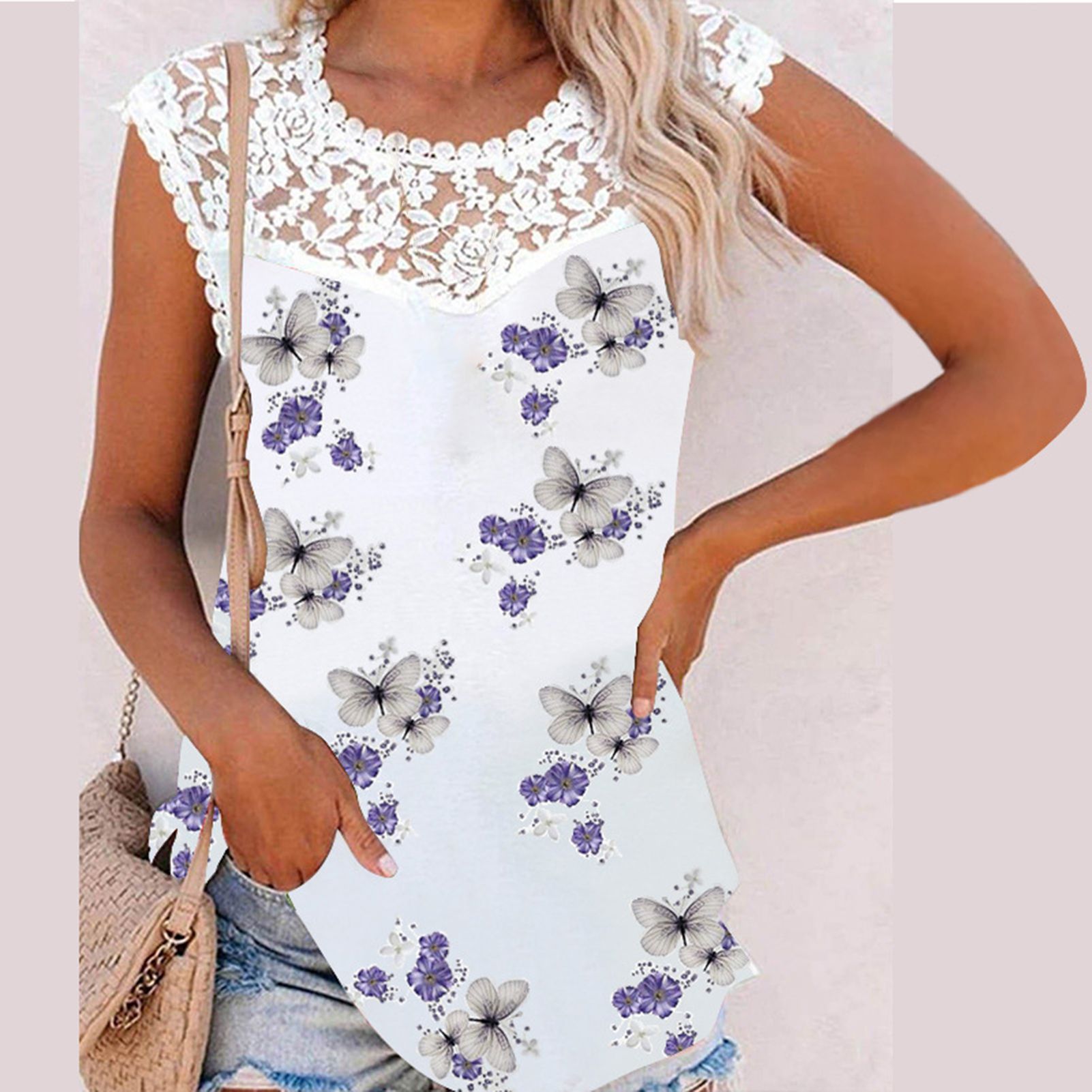 Women Vest Breathable Round Neck Summer Vest