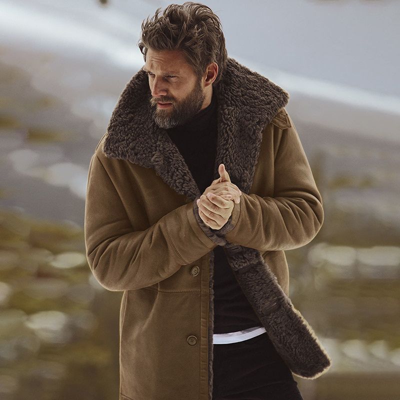 Fleece Winter Coat Jacket Men Mens Plus Velvet Hommes Veste Men Parkas Thick Warm Windbreaker Overcoat Outwear