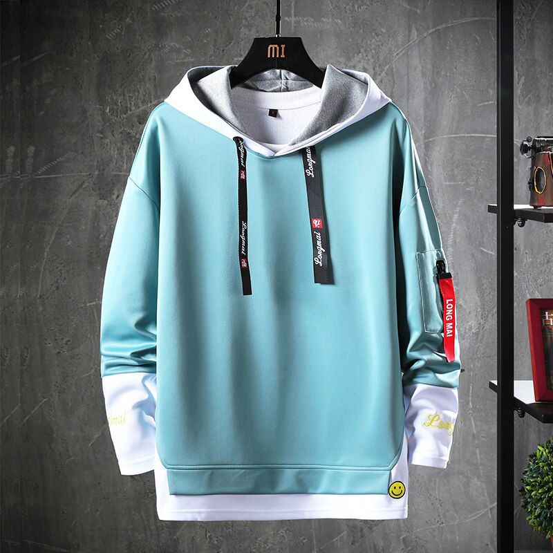 Spring Autumn Loose Long-sleeved We Black Hoodie Sweatshirt Men's -hop Punk Pullover Streetwear Casual Fashion