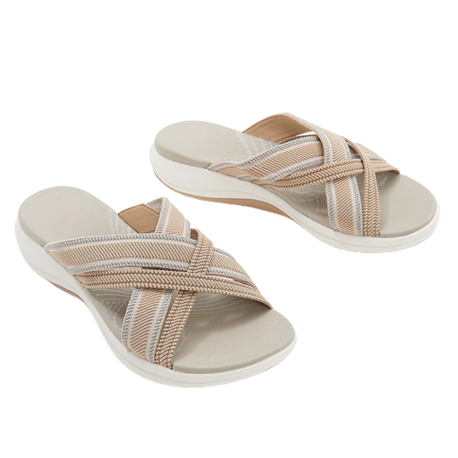 Casual Sandals Round Toe Platform Slip-on Sandals