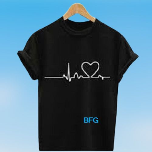 black Join my heart Premium Short Sleeves Multicolor T-Shirt For Men Solid color T-shirt For Man