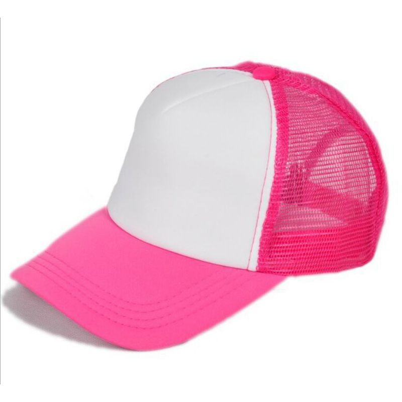 7002 Summer Shade Hats For Women And Men Fashion Baseball Caps DIY White LOGO Net Support drop shipping 12 Colors