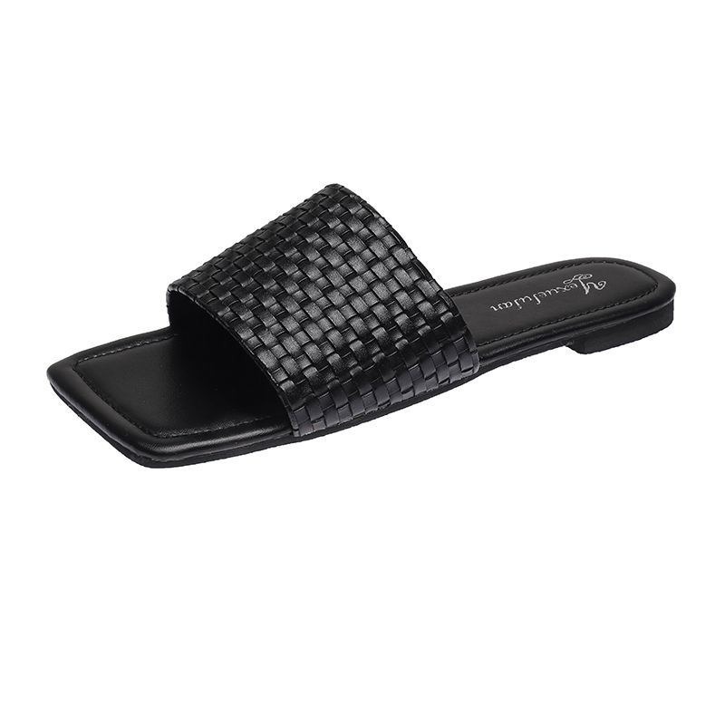 Summer Fashion Women Flat Sandals Casual Leather Slippers Shoes Korean