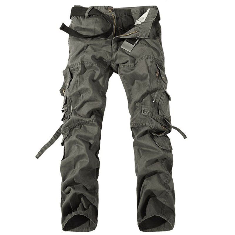 Fashion  Cargo Pants Mens Trousers Overalls Casual Baggy  Cargo Pants Men Plus Size Multi-cket  Pants