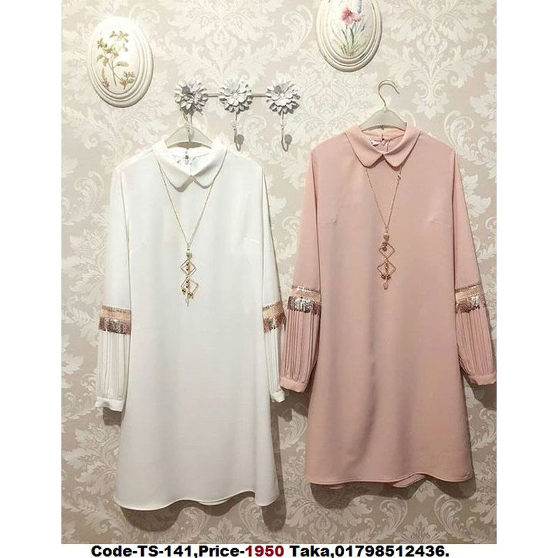 White Long Shirt Full Sleeve For Women