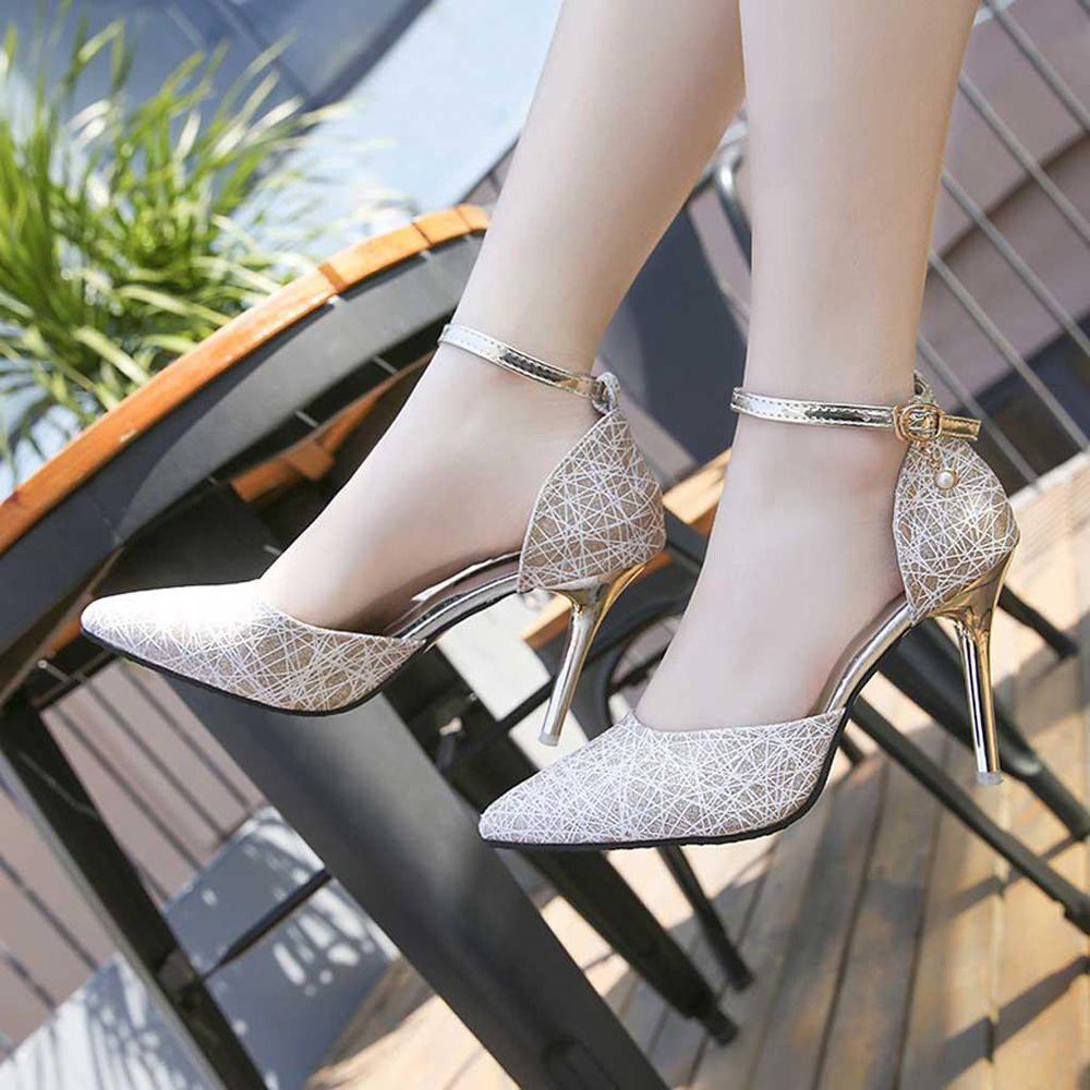Women's Fashion Pointed Dress Pumps  Stiletto Heels Summer Sandals Comfortable