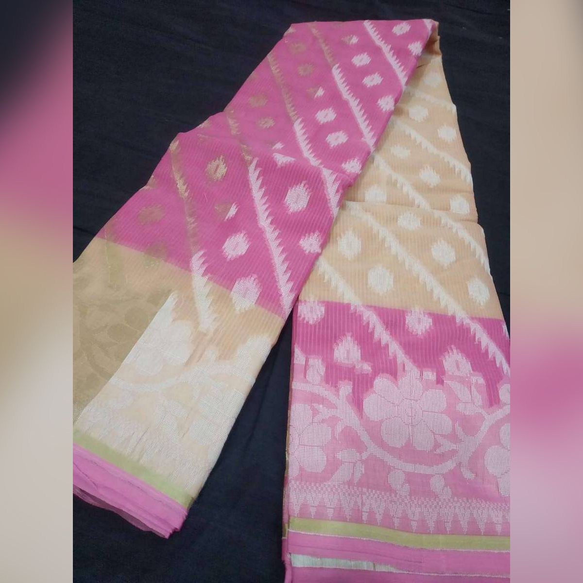 Multicolor Halfsilk Jhum Saree For Women