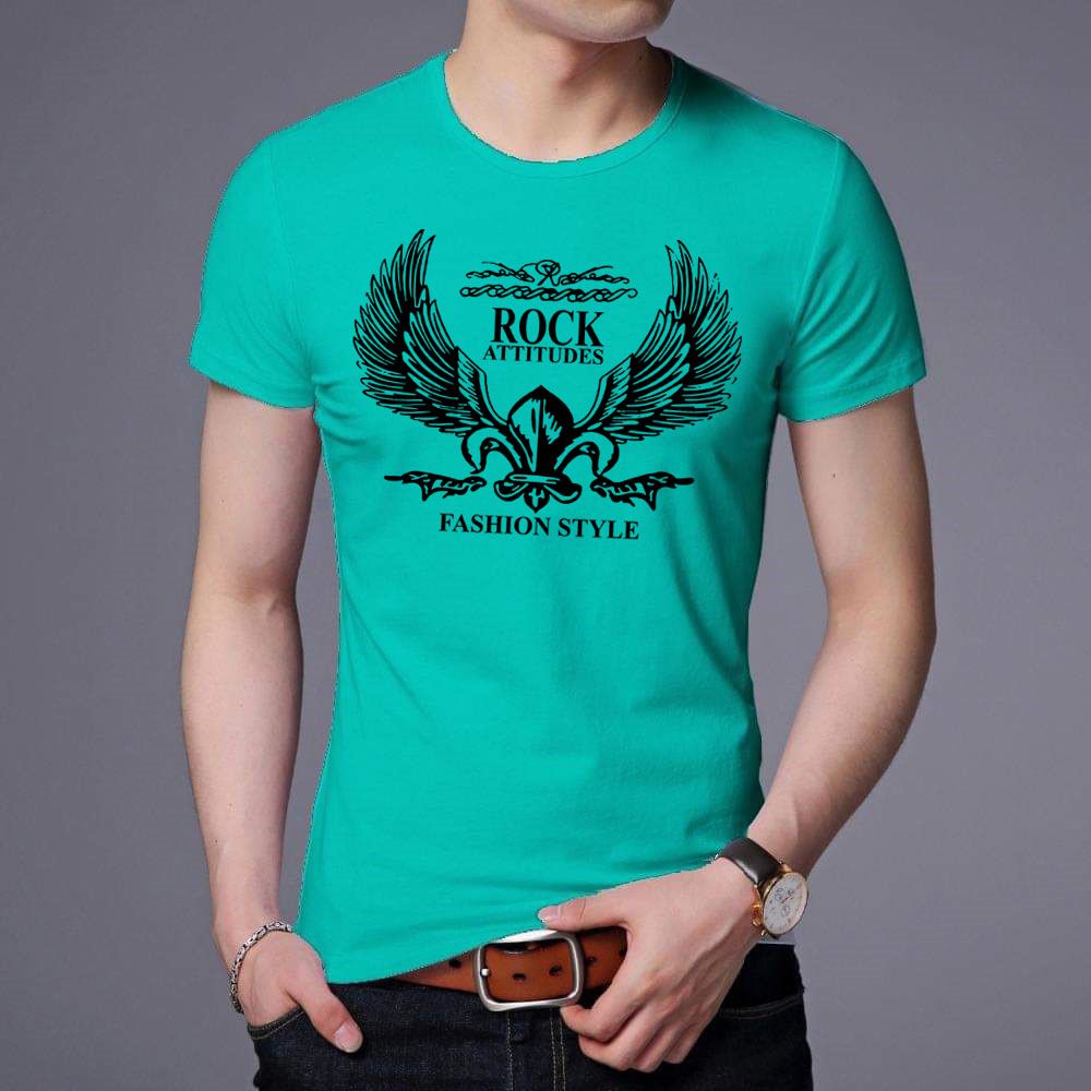 Rock Desing T-Shirt/ exclusive design t-shirt/stylish and fashionable/gorgeous colors/ / 100%cotton half sleeve t-shirt for men