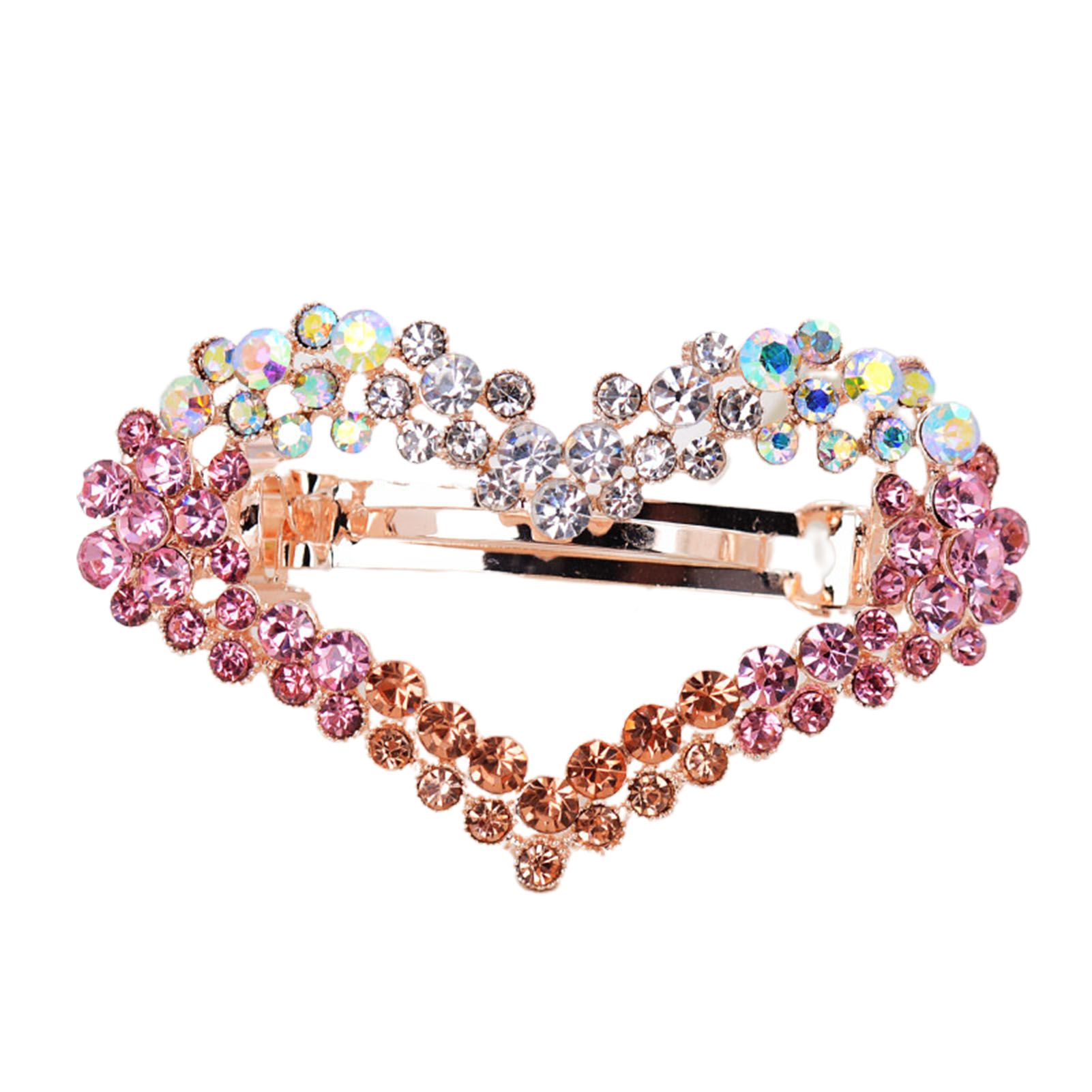 Hair Pin Tight Rhinestone Women Peach Hairpin
