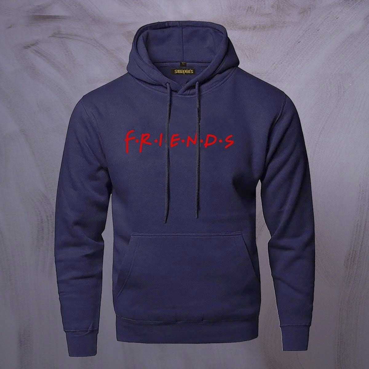 Navy blue Men's Full Sleeves Hooddies