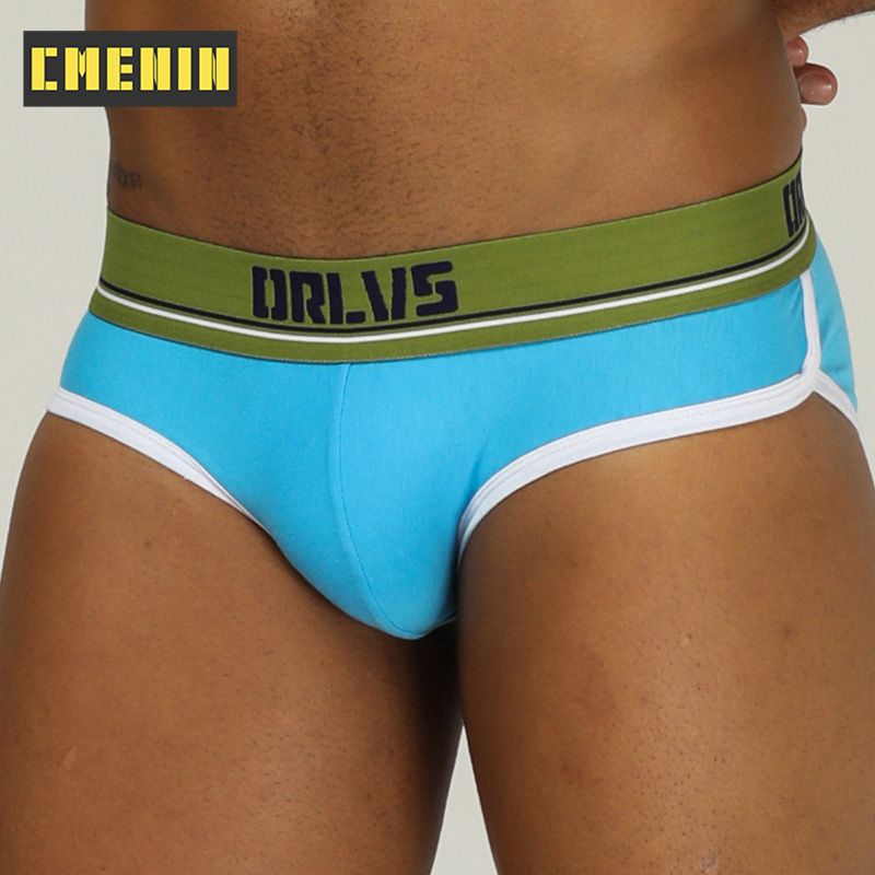 CMENIN Soft ORLVS (1 Pieces) 2021 Ins Style Breathalbe Men Underwear Briefs Cotton Comfortable Male Panties Innerwear Breathable Men's OR199