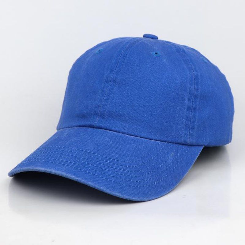 Blue Wash Cotton Cap For Men