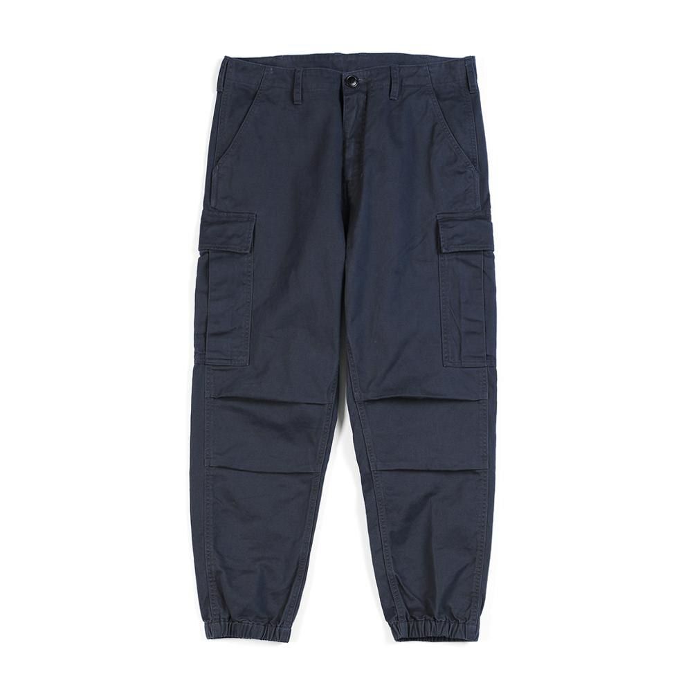 Autumn Winter New Cargo Pants Men Fashion Ankle-length Multi-Pockets Hip Hop Streetwear 100% Cotton Trousers