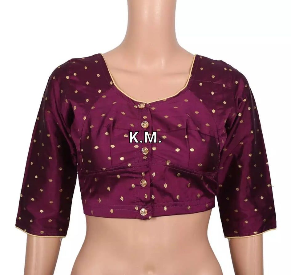 Indian Katan Sharee Blouse Bra Cut With Inner Fales Best Quality For Women ( Bota Silk ) - Blouse For Women