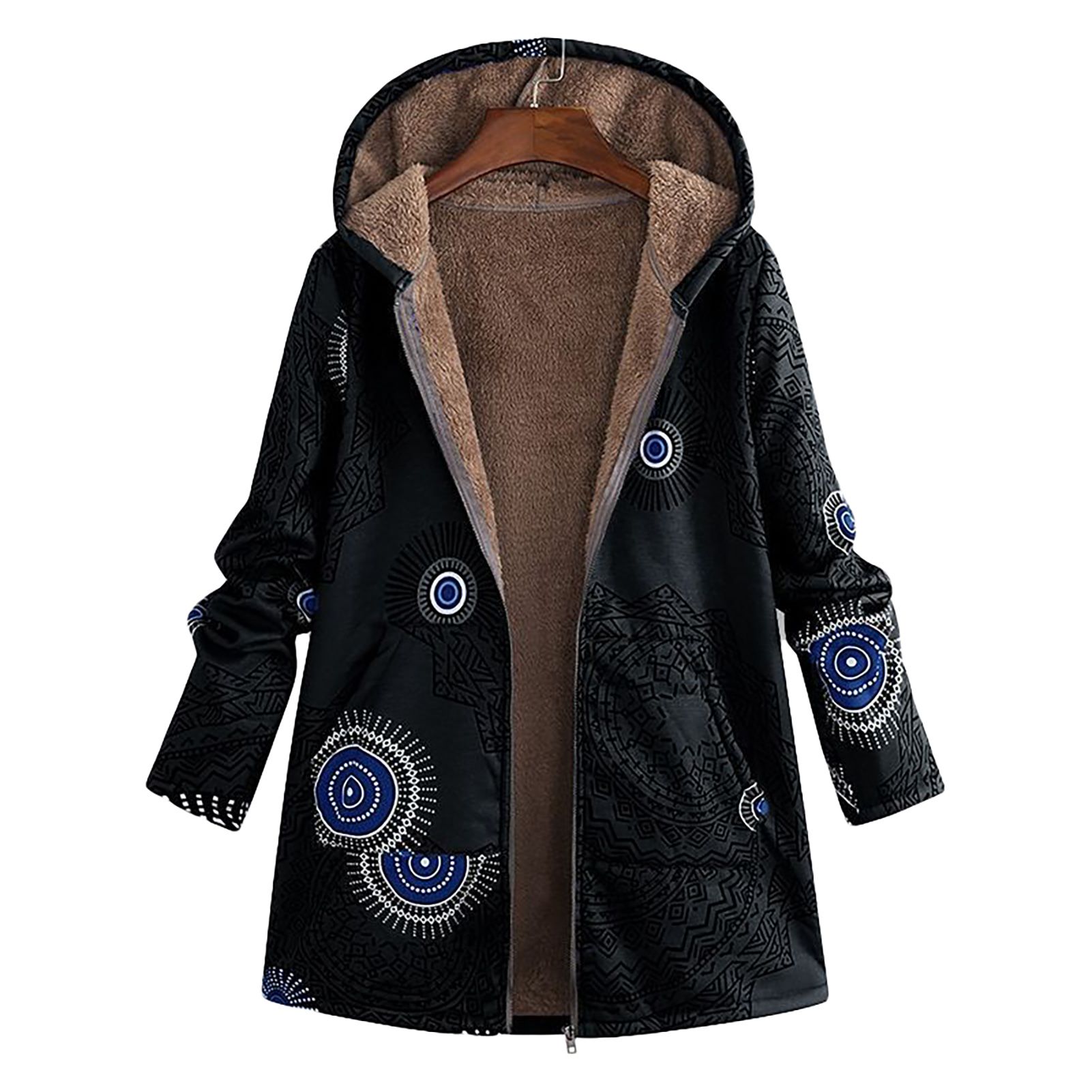 Coat Cardigan Long Sleeve Plush Warm Winter Jacket