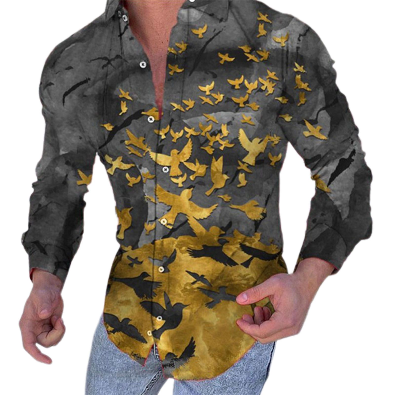 Autumn Shirt Turn-down Collar Casual Spring Shirt