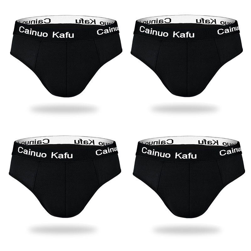 4 Pcs/Lot Men's Panties Man Undrewear Men Underpants Briefs Sexy For Fat Ultra Thin Boy Comfortable Large Size Mens