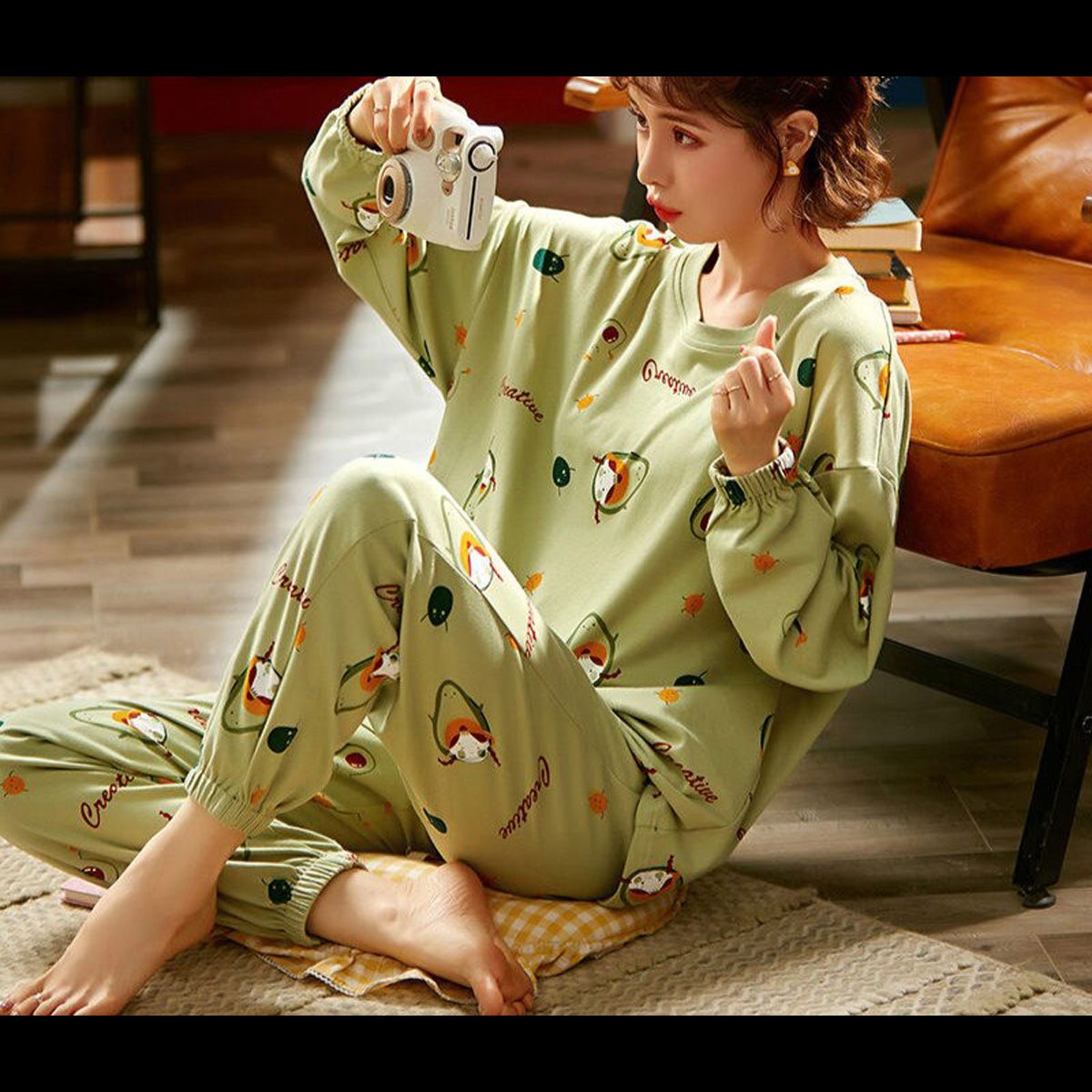 Women Pajama Sets Plus Size 3XL Cotton Soft Simple Homewear Female Casual Sleeping Wear Suit Fashion Elastic Waist Sleep Clothes