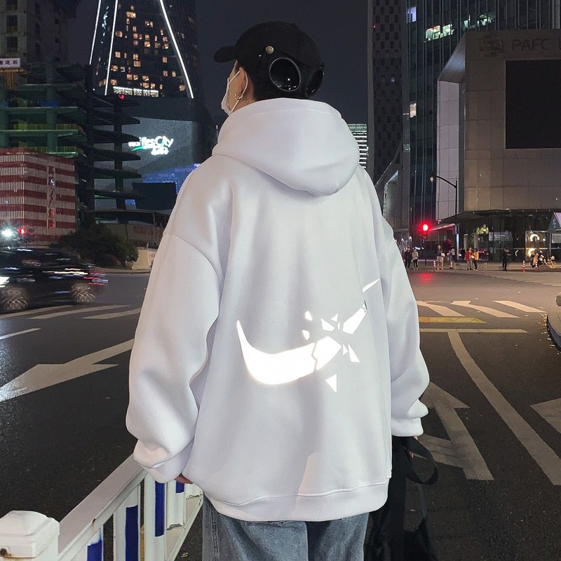 Halloween Christ Hoodie Sweatshirt Mens Thin Reflective  Hop Hoodies Streetwear Casual Clothes ster Spring Hoodie Males