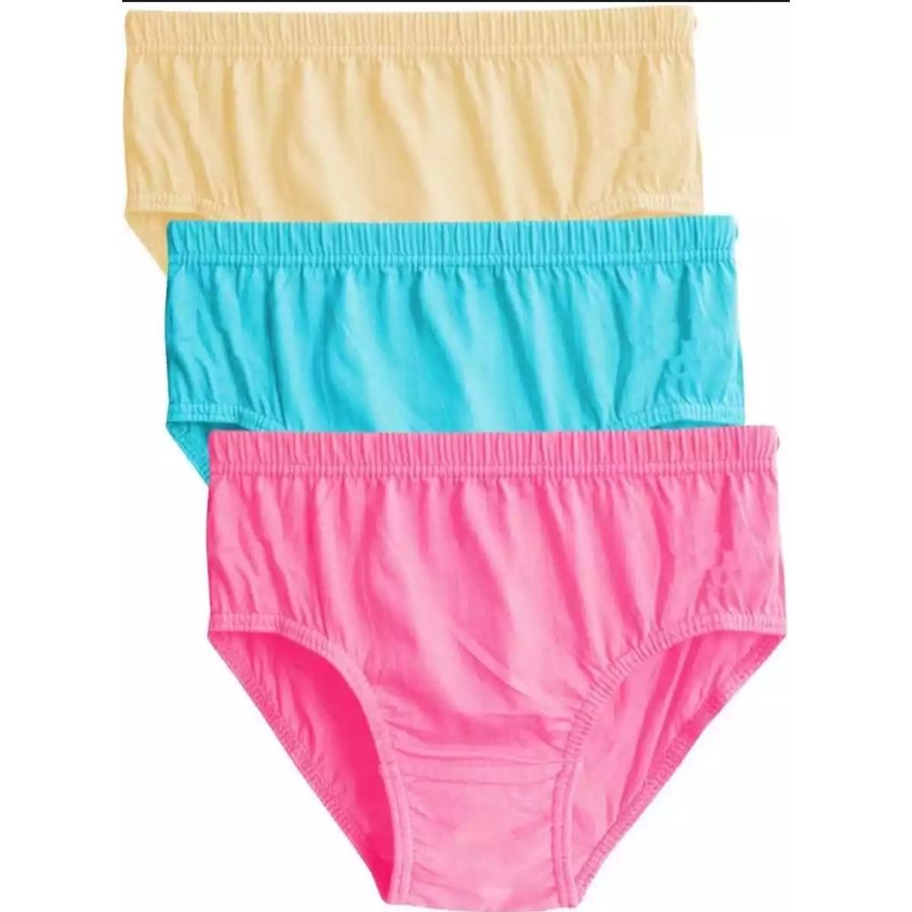Multi-Color Smooth Cotton Combo Panty Pack For Womens/Girls- Color/Size Available ( 3 Pieces )