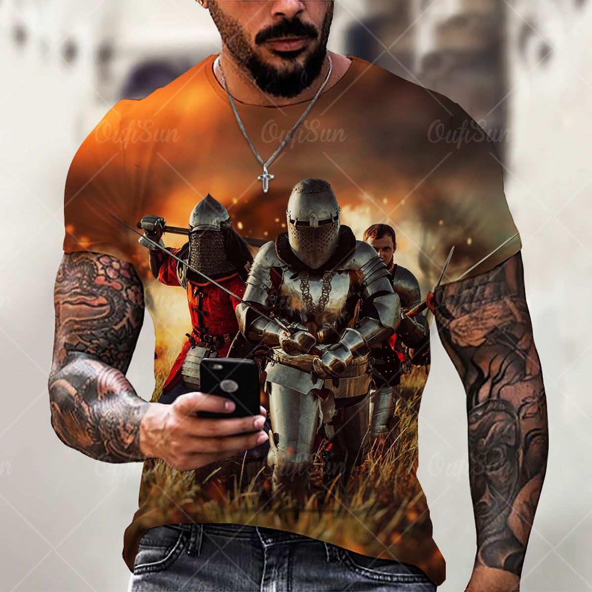 Men's 3D Printed T-shirt Round Neck Breathable Short Sleeve Newest Summer Creative Personality Shirt Oversized Male T Shirt