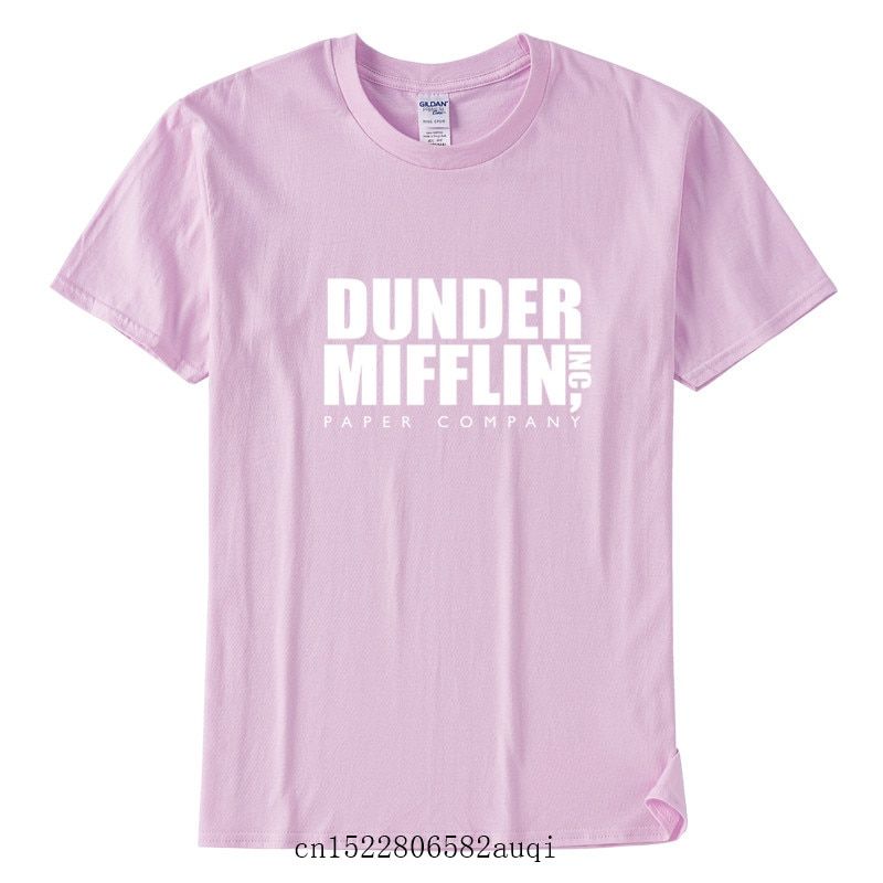 DUNDER MIFFLIN PAPER INC office tv show Mens Cotton T-Shirt Boy Girl Summer Cotton T shirt Uni Clothes