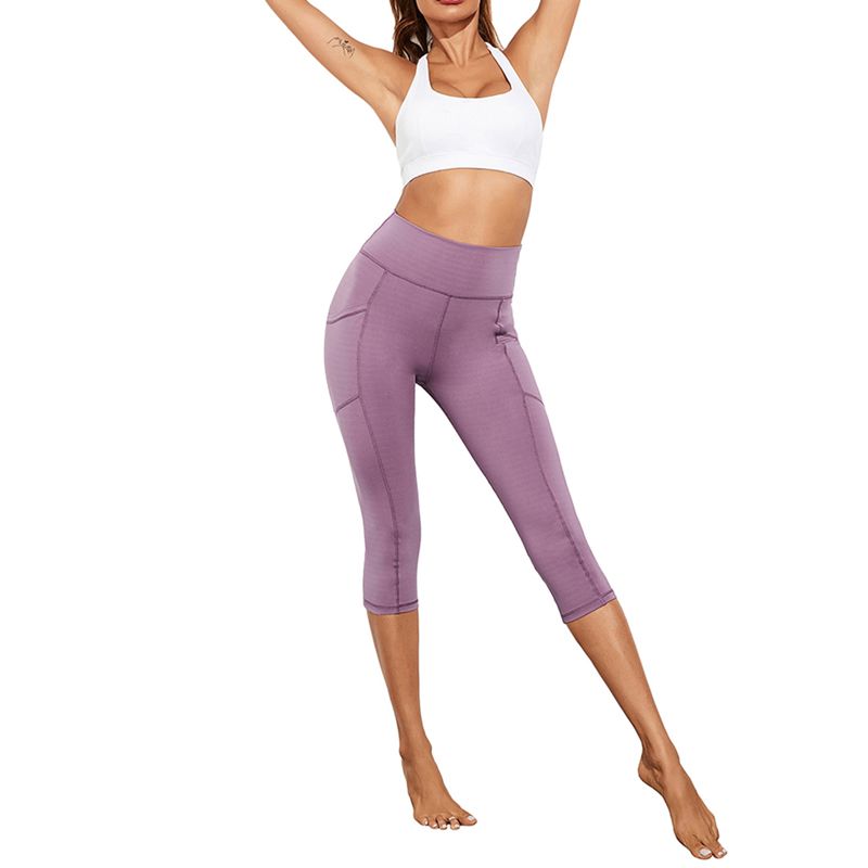 Women Yoga Pants, High Waist Tummy Control Stretch Athletic Leggings with Pockets for Home Gym Workout