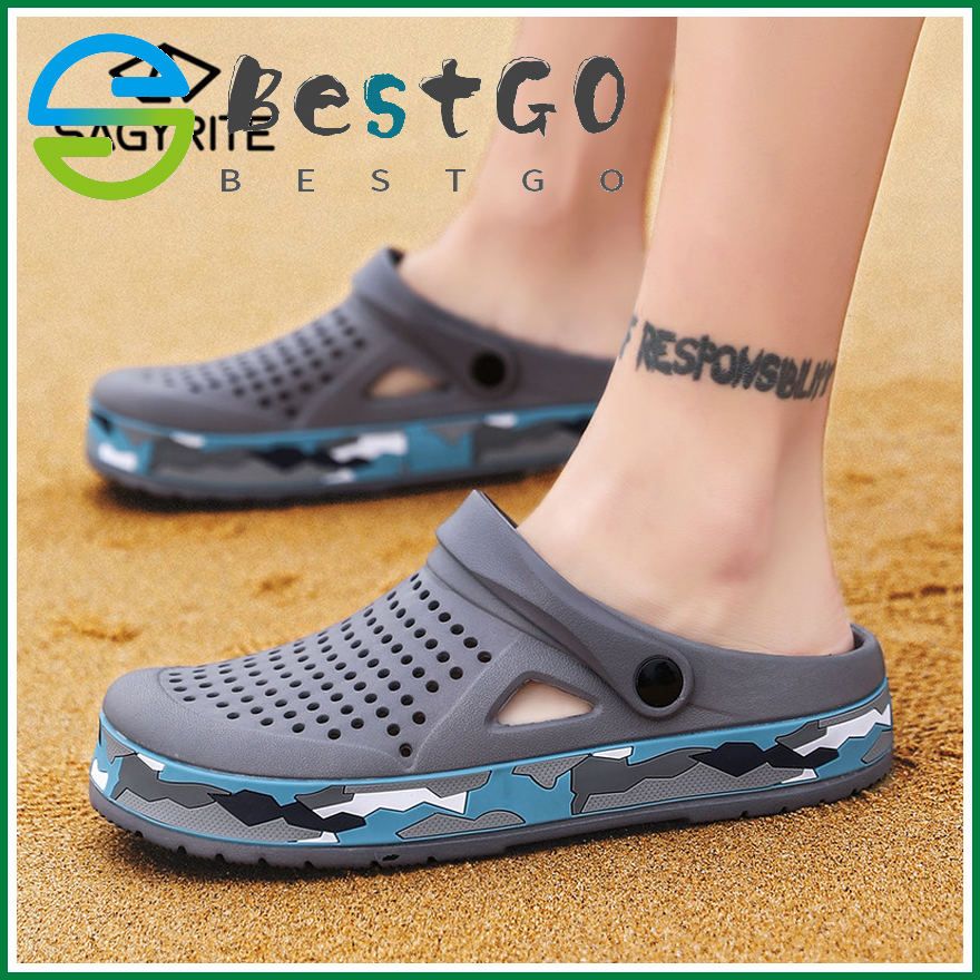 Flip Flops for Men Fashion Beach Sandals Slipper Waterproof Anti-Slip Bathroom Sandal for Men Korean Style
