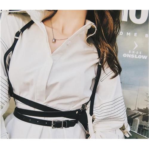 Harness Gothic Lolita Women Suspenders Fashion handmade Leather Body Harness