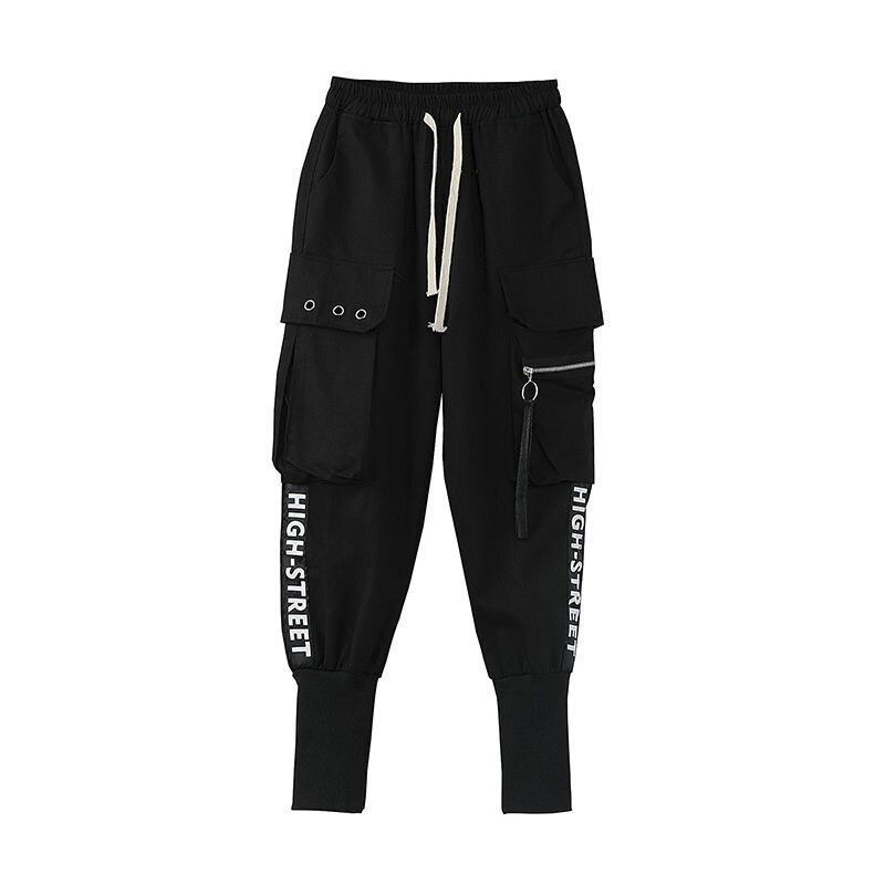 Hot Big Pockets Cargo pants women High Waist Loose Streetwear pants Baggy Tactical Trouser hip hop joggers pants