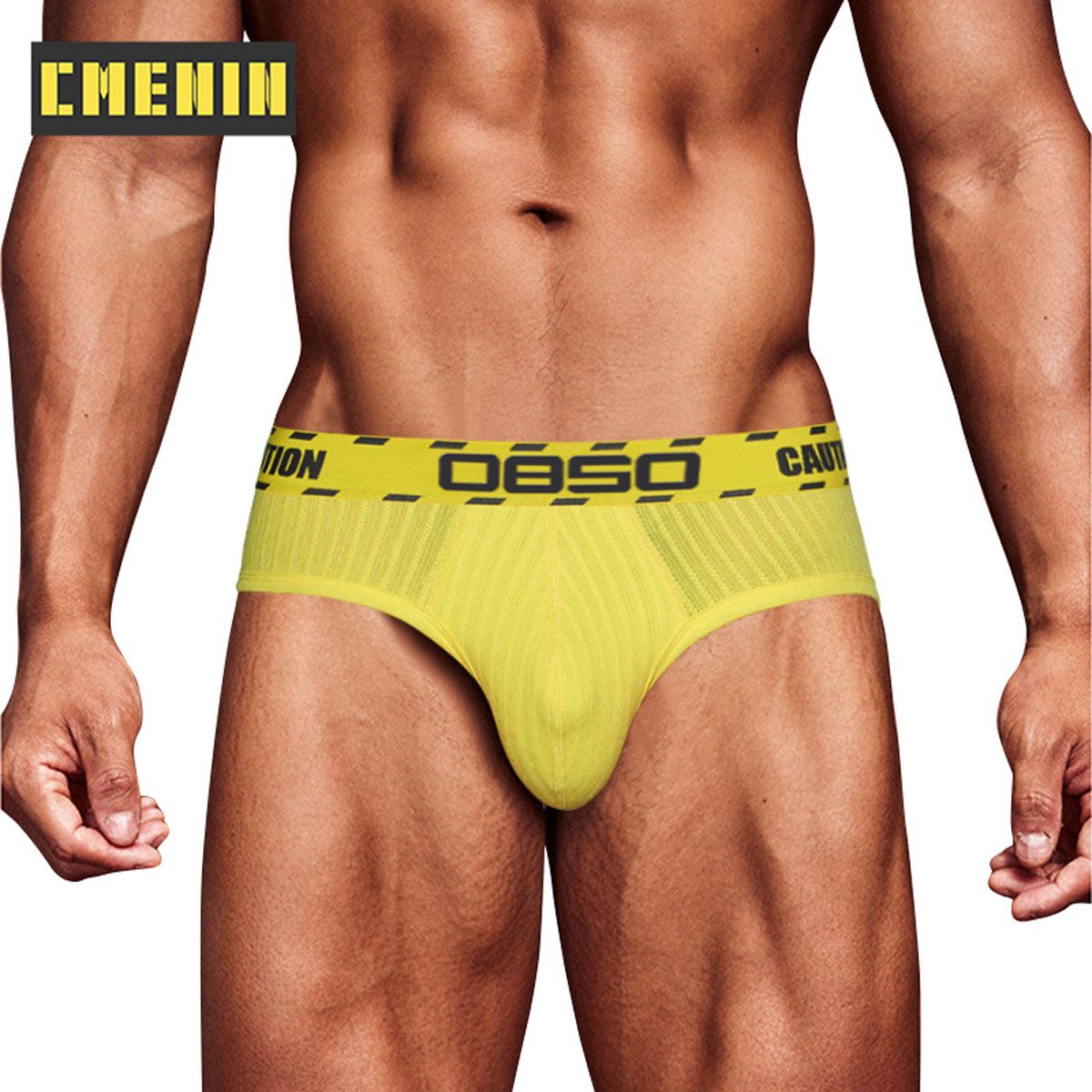 CMENIN Soft BS (1 Pieces) Solid Breathable Underwear Men Jockstrap U Convex Briefs Mens Underpants Man BS3101