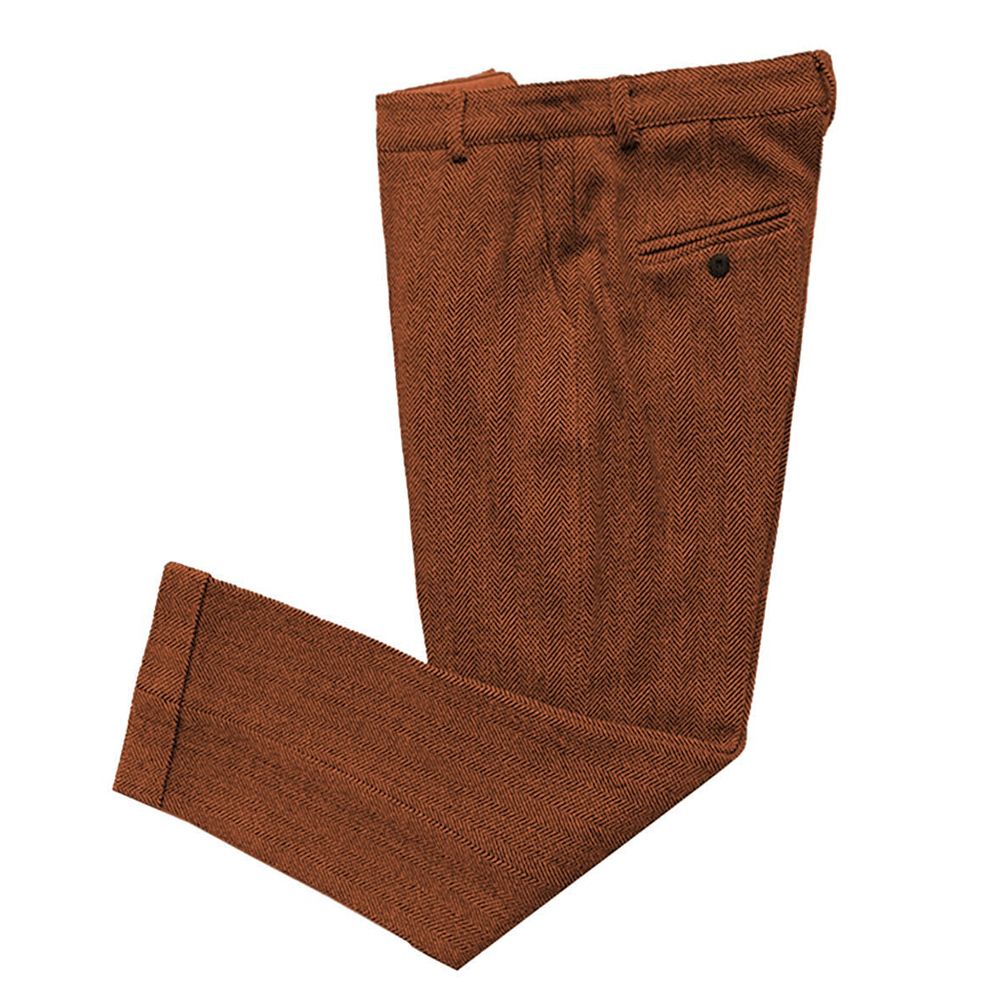 Men's Business Formal Leisure Suit Pants For Wedding Party With  Expandable Waist Trousers