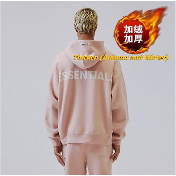 Autumn/Winter Men's Essentials Thicken Plus Fleece High-quality Cotton Printed Trendy Hoodie Couple Shopping Hooded Jacket Kany