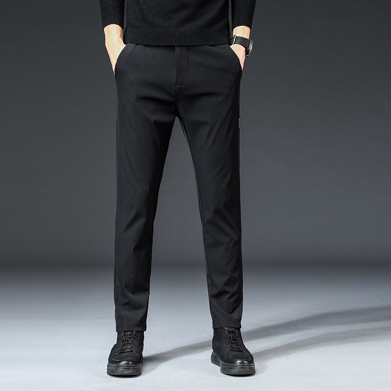 Brand Autumn Men's Casual Pants Men Slim Fit Work Elastic Waist Jogger Pant Outdoor Long Trousers Sweatpants Male Plus Size 38