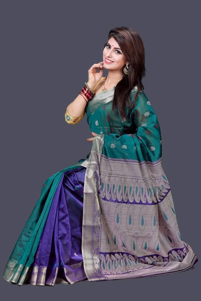 Multi Colour Cotton Saree for Women