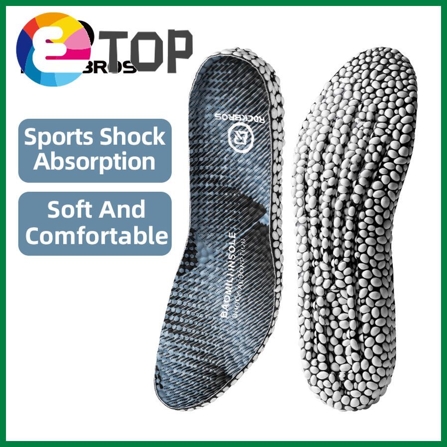 Sports Insoles Shock Absorption Comfortable Shoe Insole Men Women Riding Sweat-absorbent Breathable Shoe Pad Bottom Thickened Basketball Shoe Insoles Summer