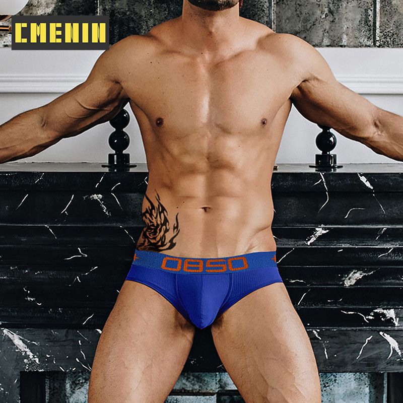 CMENIN Soft BS (1 Pieces) Letter Breathable Underwear Men Jockstrap  Briefs Mens Underpants Man BS3516