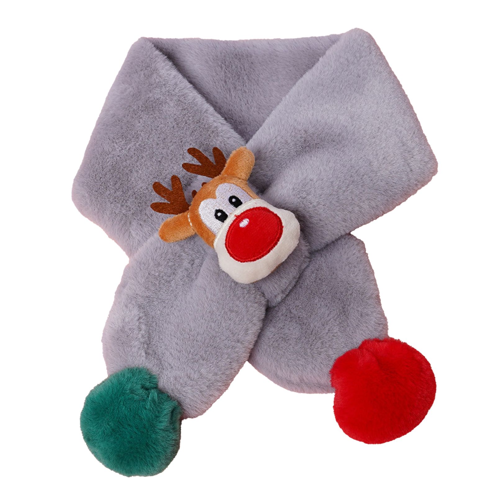 Boys Girl Scarf Eye-catching Decorative Cartoon Xmas Thick Scarf