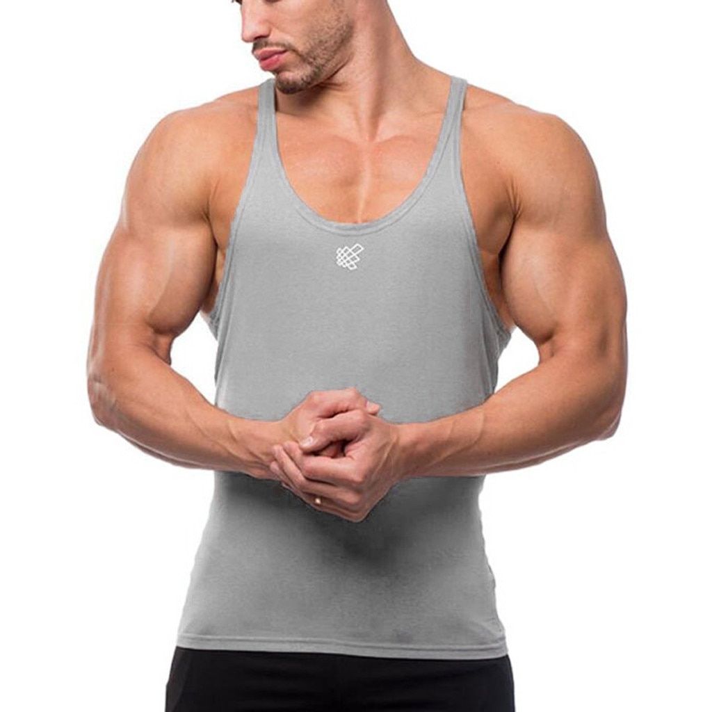 Fashion Men Bodybuilding Gyms TaTops Men's Clothing Sleeveless Shirt Slim Fit Srts Muscle Srtwear Male Bodybuilding Vest
