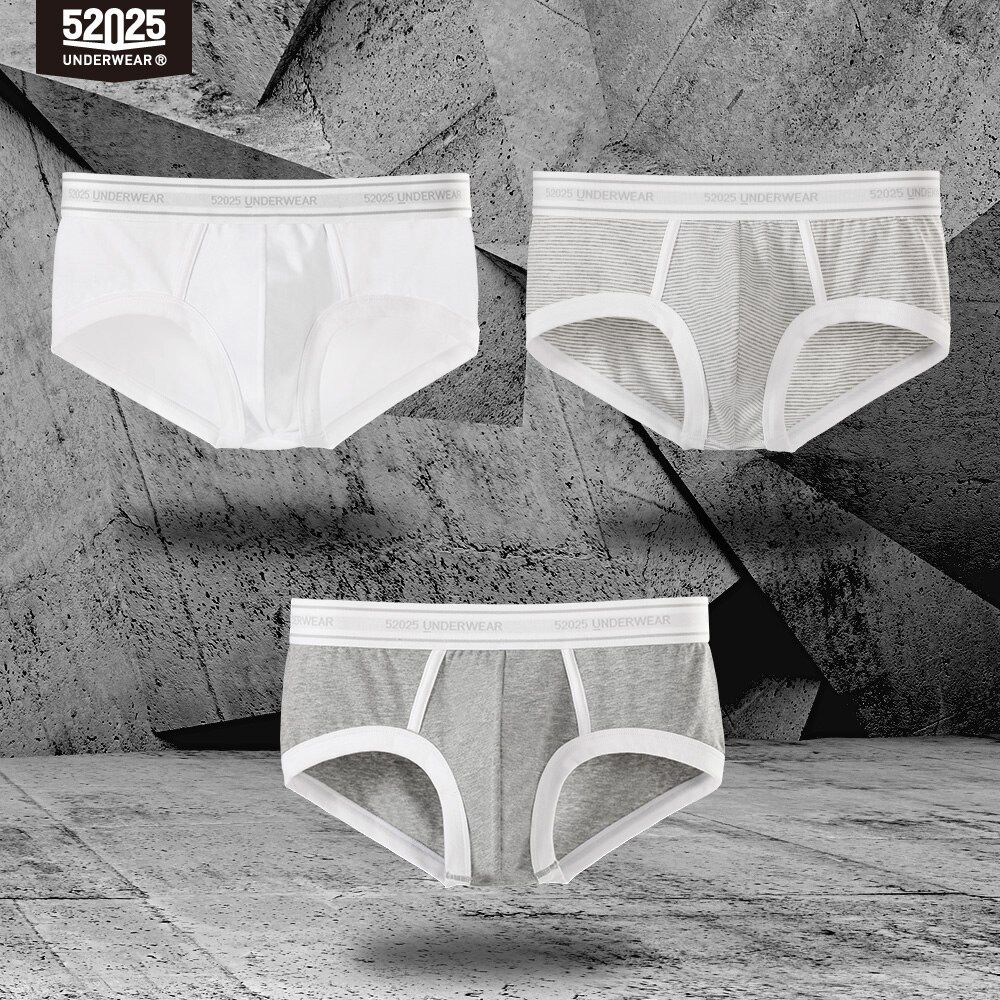 Men Anti-slip Briefs 3-Pack Cotton Modal Sexy Men Breathable Comfortable Close-fit Briefs Eco-friendly