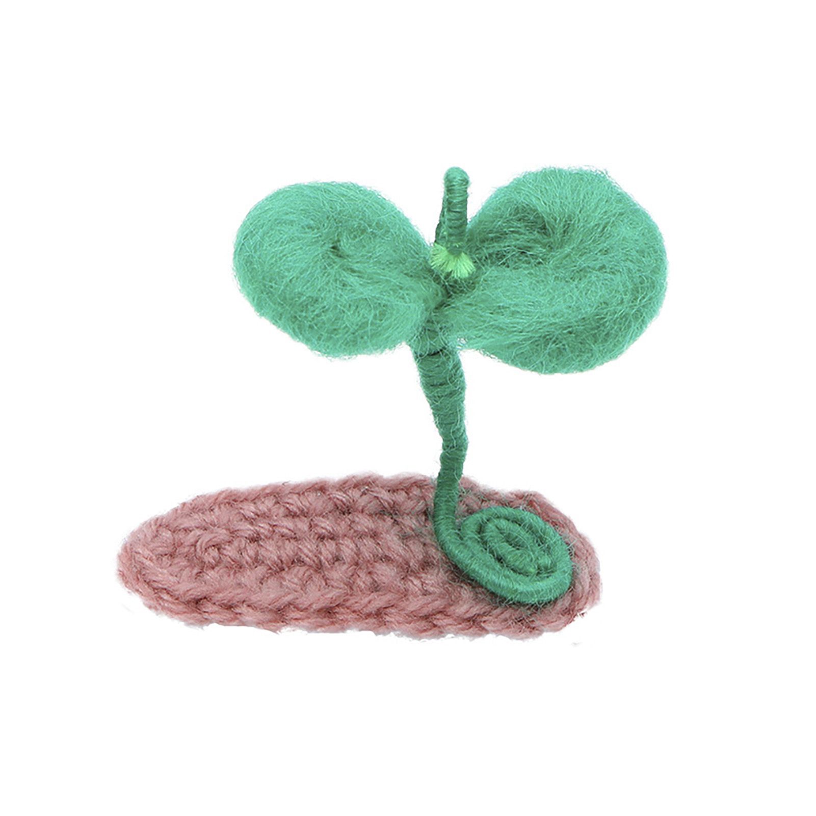 Hair Clip Cute Decorative Handmade Kids Knitted Hairpin for Birthday Gift