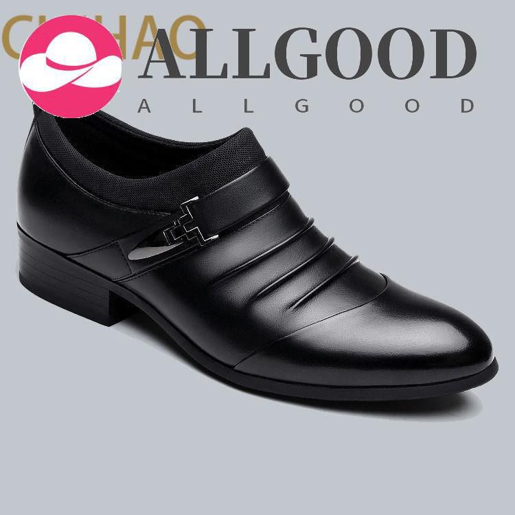 Spot Fashion Men's Shoes Casual Luxury Business Pointe Toe Classic Formal Leather Flats Shoes