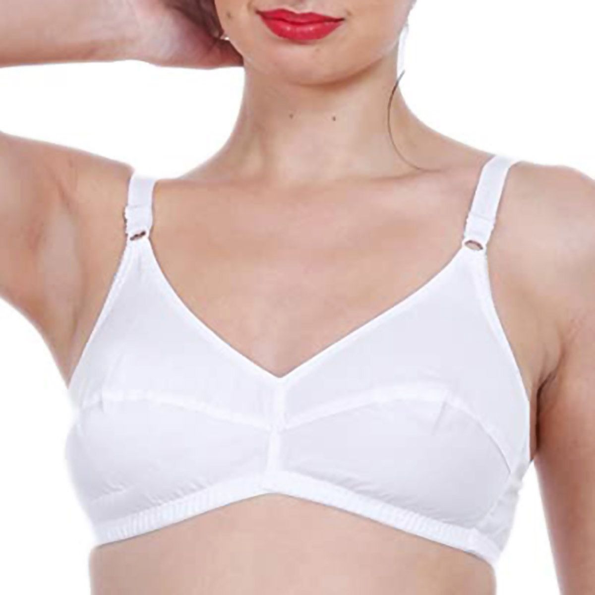 Cotton Bra For Women (White)