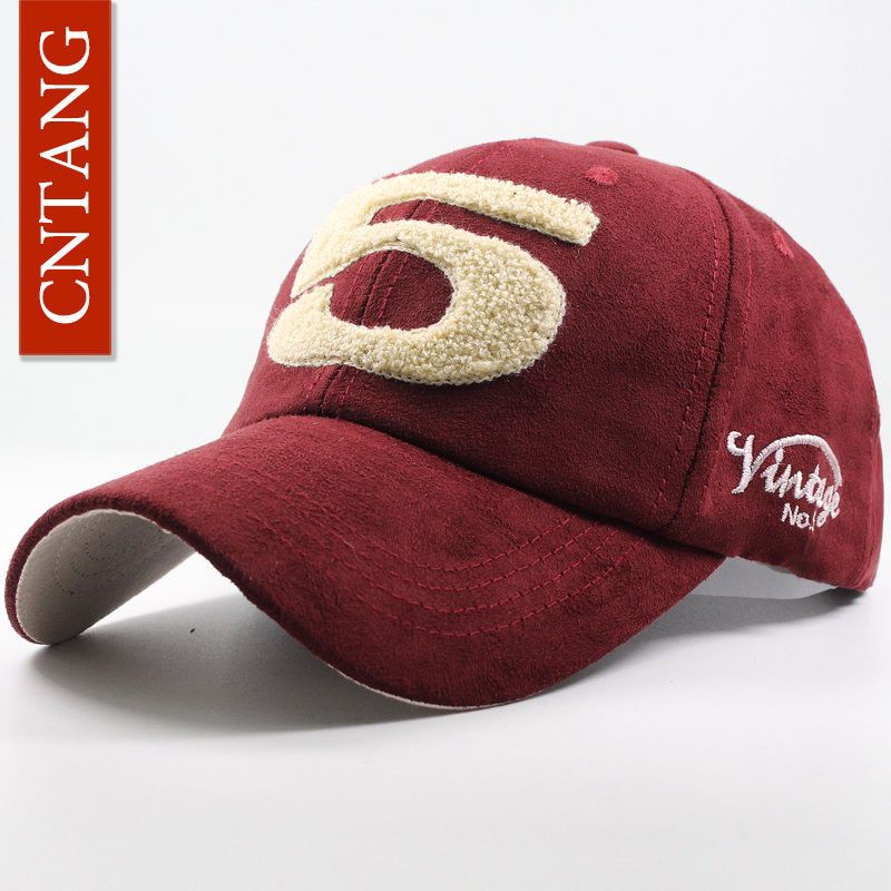 CNTANG Women Suede Baseball Cap Snapback Street Hip Hop Winter Autumn Fashion Vintage Caps For Unisex Brand Casual Hats