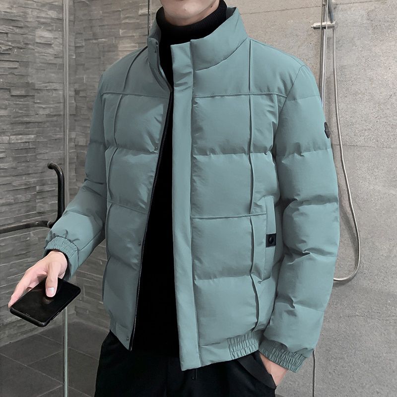 Hawaifish parka men autumn and winter casual men's cotton-padded clothes stand-up collar jacket